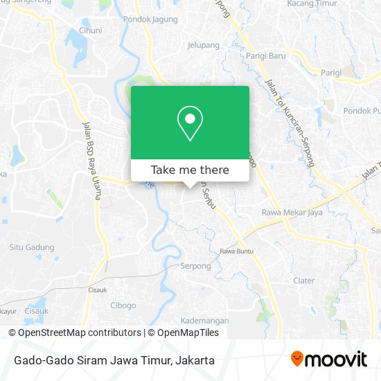 Gado-Gado Siram Jawa Timur map