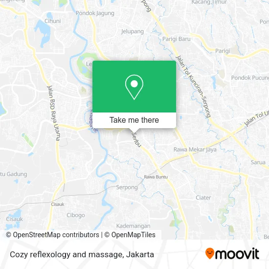 Cozy reflexology and massage map
