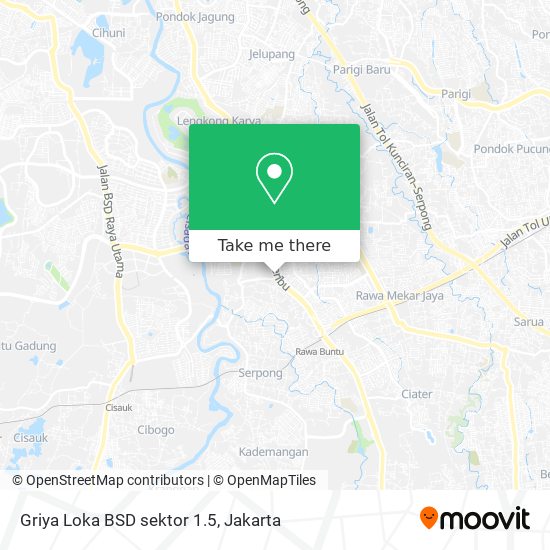 Griya Loka BSD sektor 1.5 map