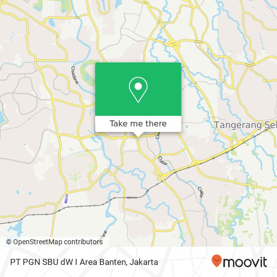 PT PGN SBU dW I Area Banten map