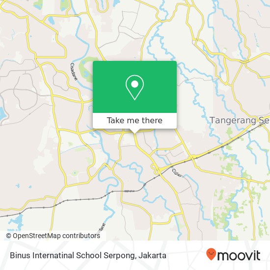 Binus Internatinal School Serpong map