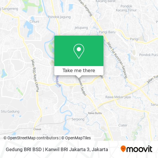 Gedung BRI BSD | Kanwil BRI Jakarta 3 map