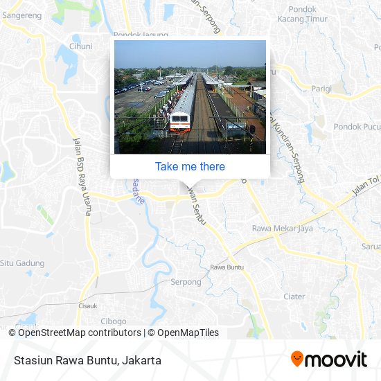 Stasiun Rawa Buntu map