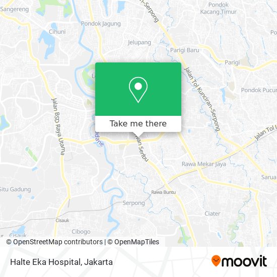 Halte Eka Hospital map