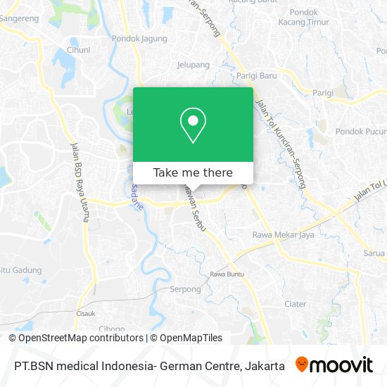 PT.BSN medical Indonesia- German Centre map