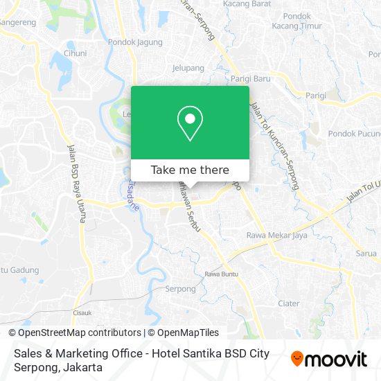 Sales & Marketing Office - Hotel Santika BSD City Serpong map