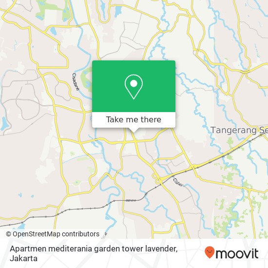 Apartmen mediterania garden tower lavender map