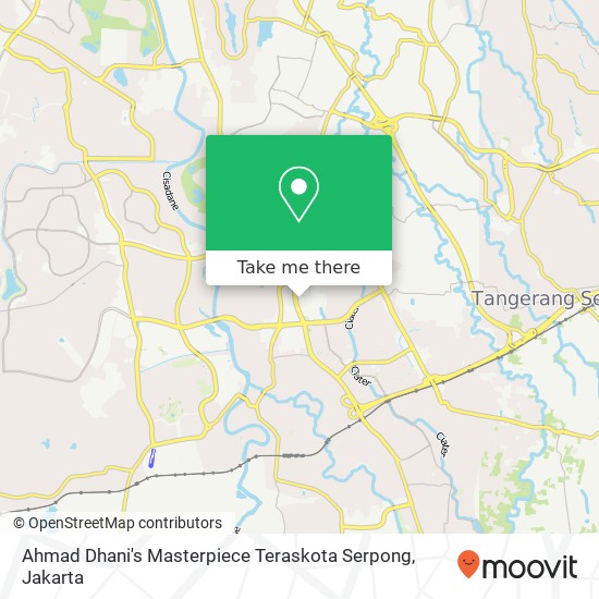 Ahmad Dhani's Masterpiece Teraskota Serpong map