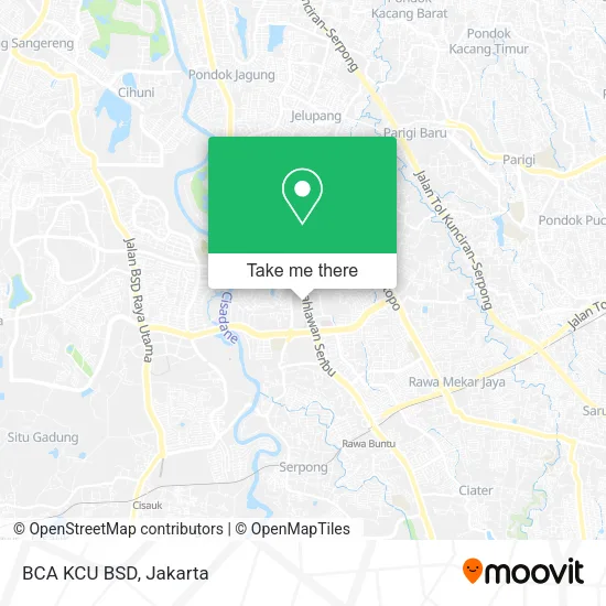 BCA KCU BSD map