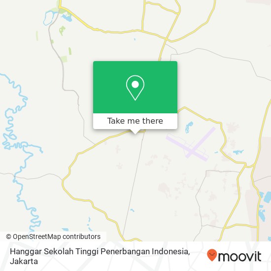 Hanggar Sekolah Tinggi Penerbangan Indonesia map