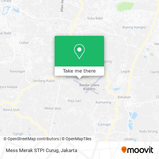 Mess Merak STPI Curug map