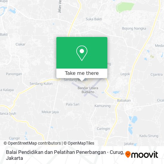 Balai Pendidikan dan Pelatihan Penerbangan - Curug map