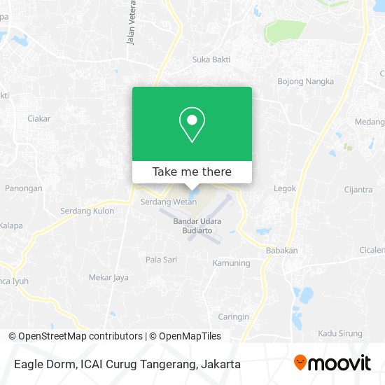 Eagle Dorm, ICAI Curug Tangerang map