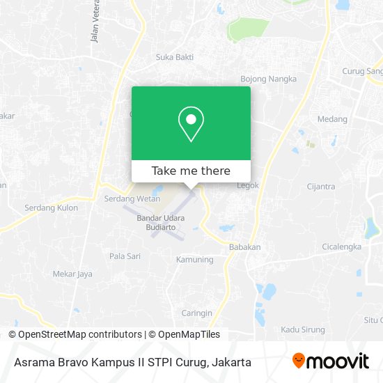 Asrama Bravo Kampus II STPI Curug map