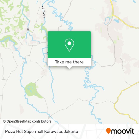 Pizza Hut Supermall Karawaci map