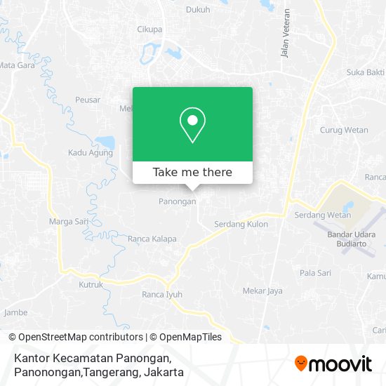 Kantor Kecamatan Panongan, Panonongan,Tangerang map