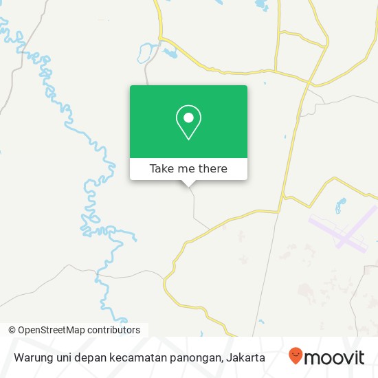 Warung uni depan kecamatan panongan map