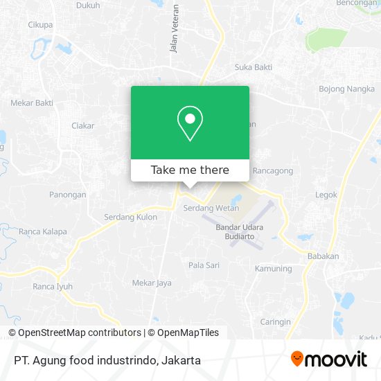 PT. Agung food industrindo map