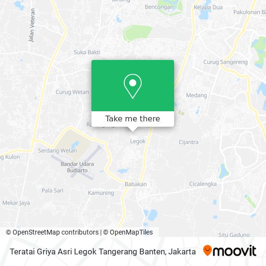 Teratai Griya Asri Legok Tangerang Banten map