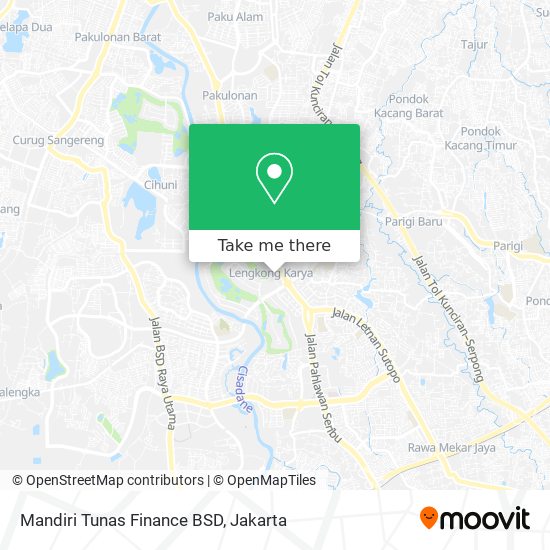 Mandiri Tunas Finance BSD map