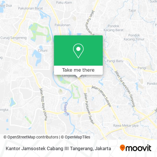 Kantor Jamsostek Cabang III Tangerang map