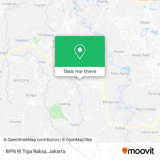 BPN RI Tiga Raksa map