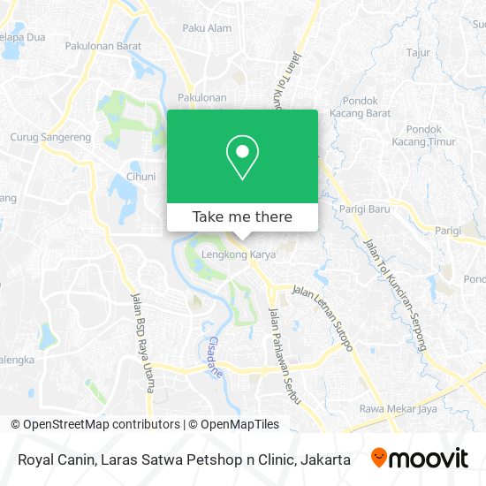 Royal Canin, Laras Satwa Petshop n Clinic map