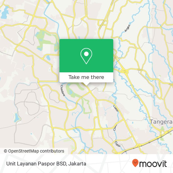 Unit Layanan Paspor BSD map