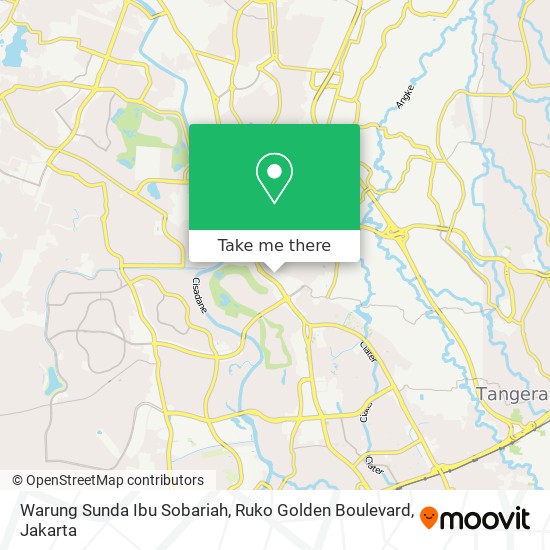 Warung Sunda Ibu Sobariah, Ruko Golden Boulevard map