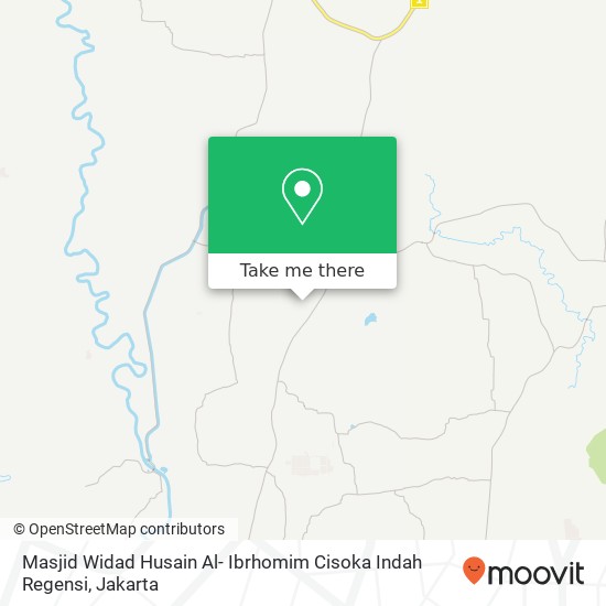 Masjid Widad Husain Al- Ibrhomim Cisoka Indah Regensi map