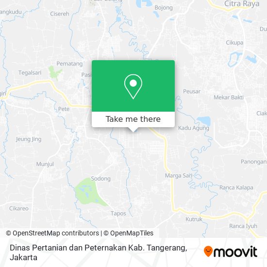 Dinas Pertanian dan Peternakan Kab. Tangerang map
