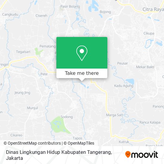 Dinas Lingkungan Hidup Kabupaten Tangerang map
