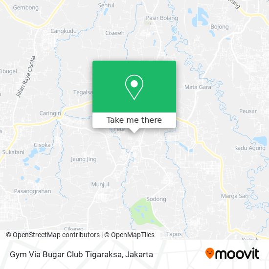 Gym Via Bugar Club Tigaraksa map
