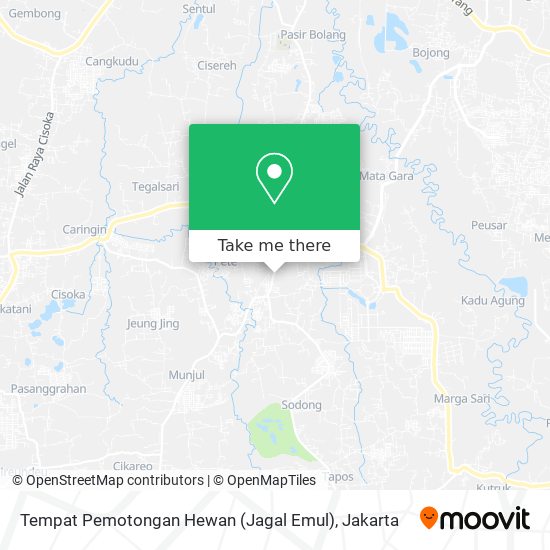 Tempat Pemotongan Hewan (Jagal Emul) map