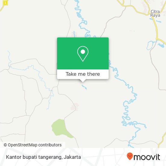 Kantor bupati tangerang map