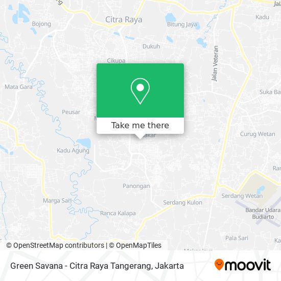 Green Savana - Citra Raya Tangerang map