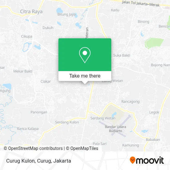Curug Kulon, Curug map