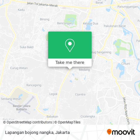 Lapangan bojong nangka map