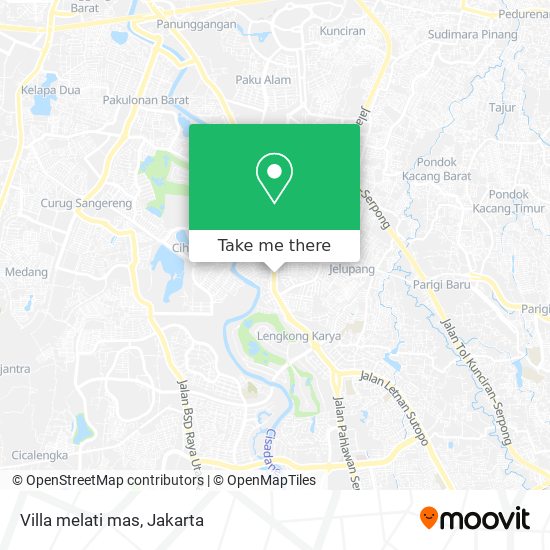 Villa melati mas map