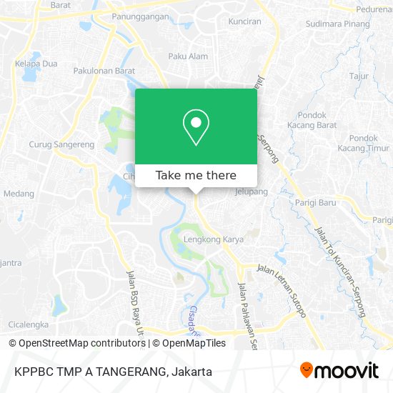 KPPBC TMP A TANGERANG map