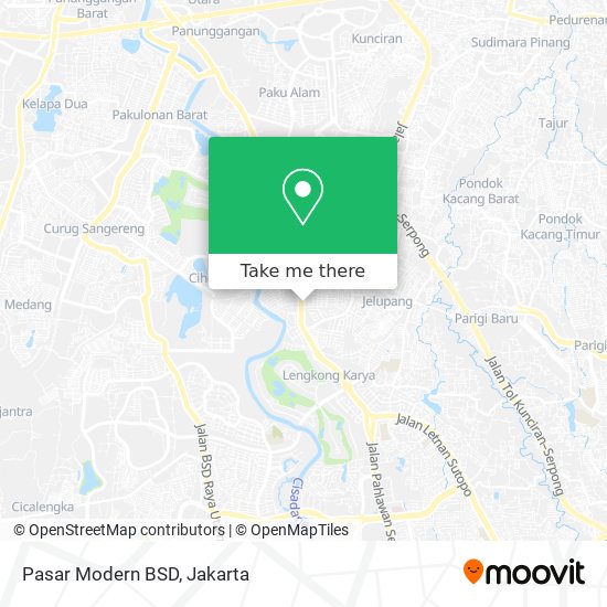 Pasar Modern BSD map