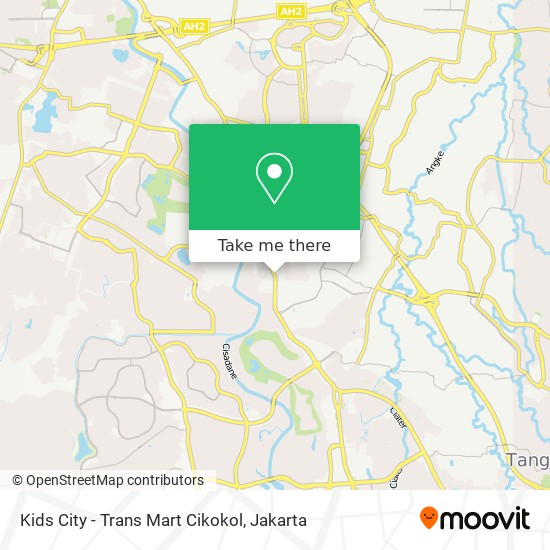 Kids City - Trans Mart Cikokol map