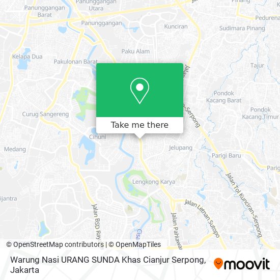 Warung Nasi URANG SUNDA Khas Cianjur Serpong map
