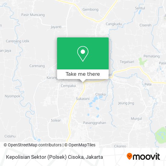 Kepolisian Sektor (Polsek) Cisoka map