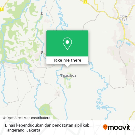 Dinas kependudukan dan pencatatan sipil kab. Tangerang map