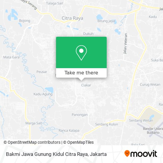 Bakmi Jawa Gunung Kidul Citra Raya map