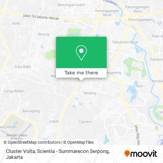 Cluster Volta, Scientia - Summarecon Serpong map