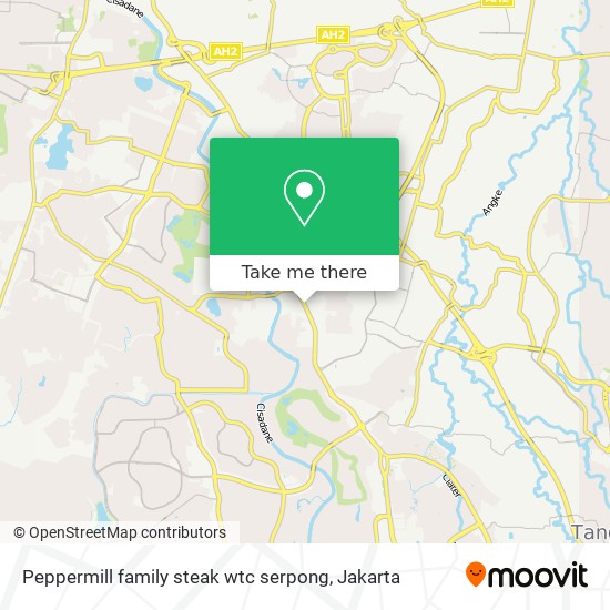 Peppermill family steak wtc serpong map