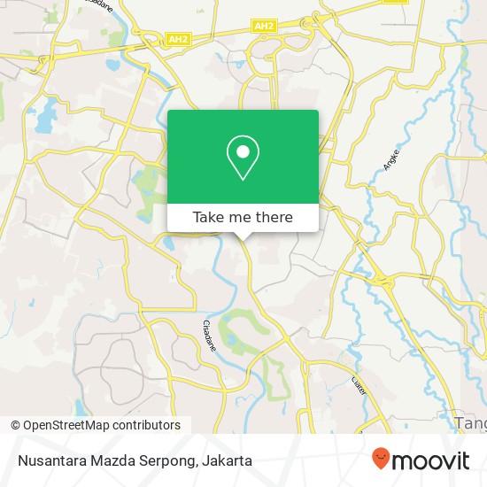 Nusantara Mazda Serpong map