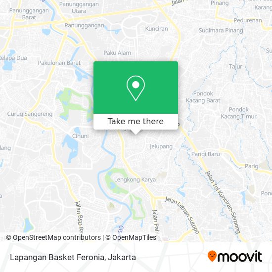 Lapangan Basket Feronia map